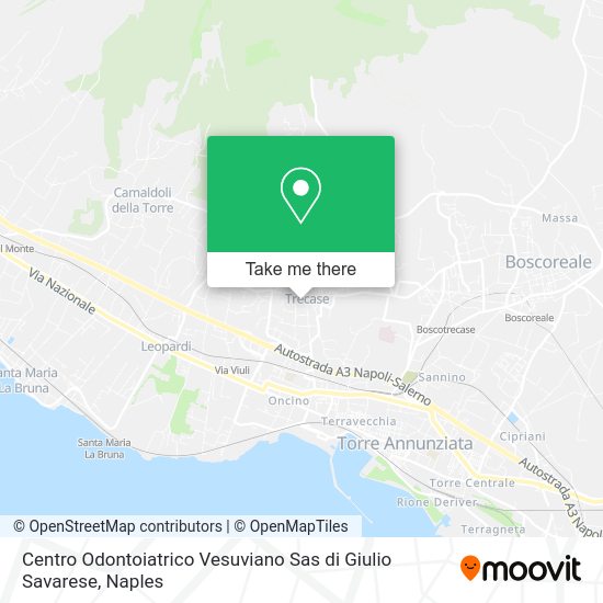 Centro Odontoiatrico Vesuviano Sas di Giulio Savarese map