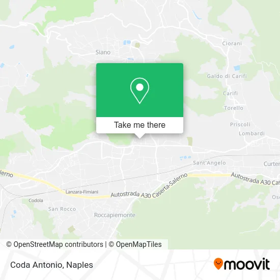 Coda Antonio map