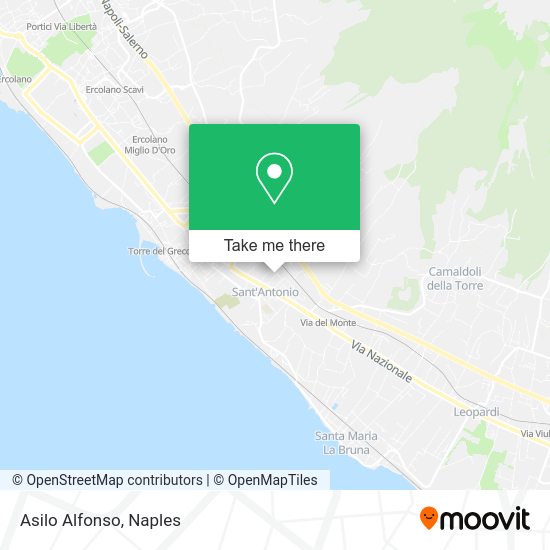 Asilo Alfonso map