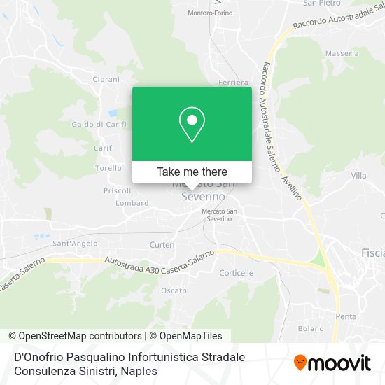 D'Onofrio Pasqualino Infortunistica Stradale Consulenza Sinistri map