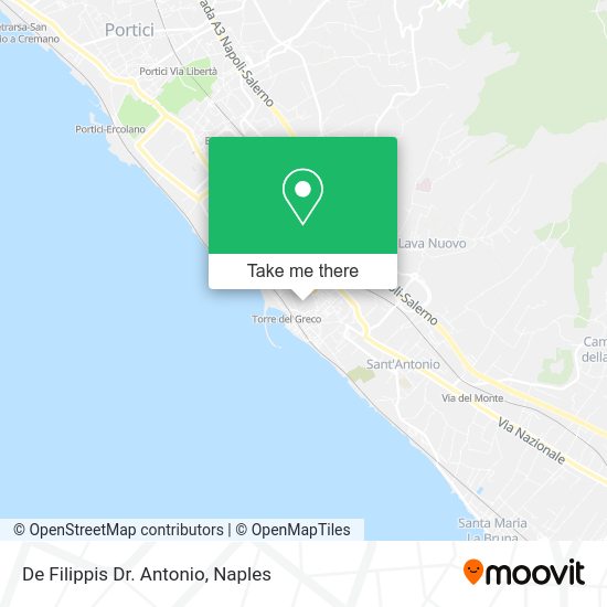 De Filippis Dr. Antonio map