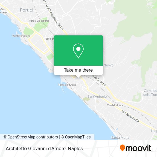 Architetto Giovanni d'Amore map