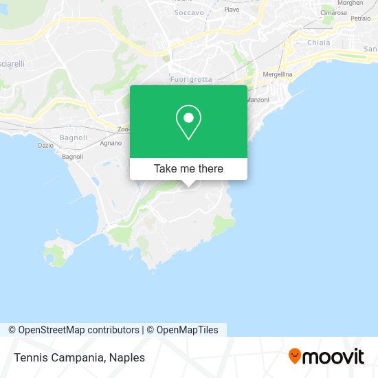 Tennis Campania map