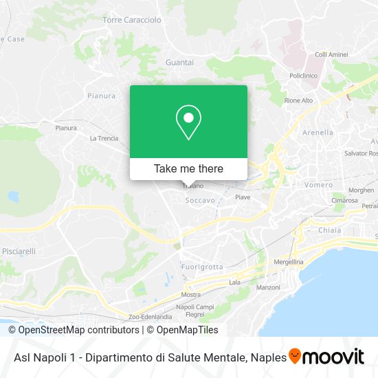 Asl Napoli 1 - Dipartimento di Salute Mentale map