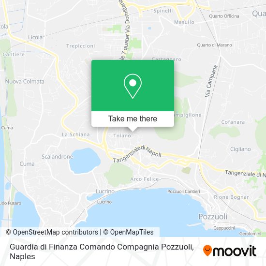 Guardia di Finanza Comando Compagnia Pozzuoli map