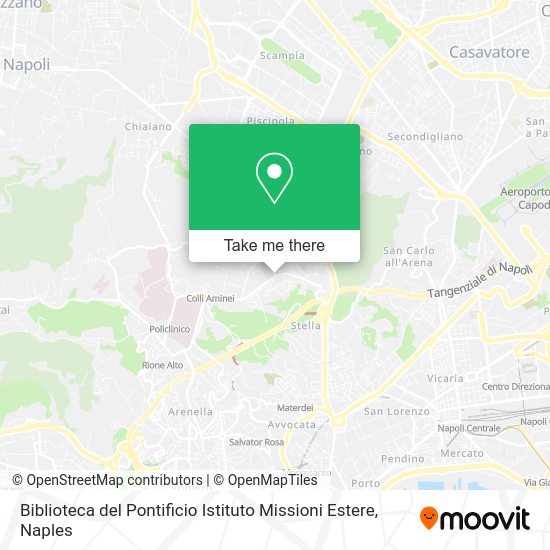 Biblioteca del Pontificio Istituto Missioni Estere map