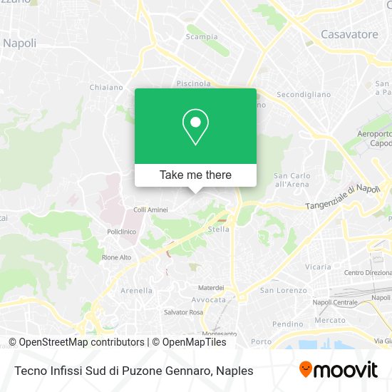 Tecno Infissi Sud di Puzone Gennaro map