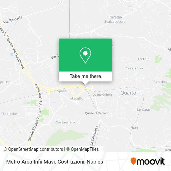 Metro Area-Infii Mavi. Costruzioni map