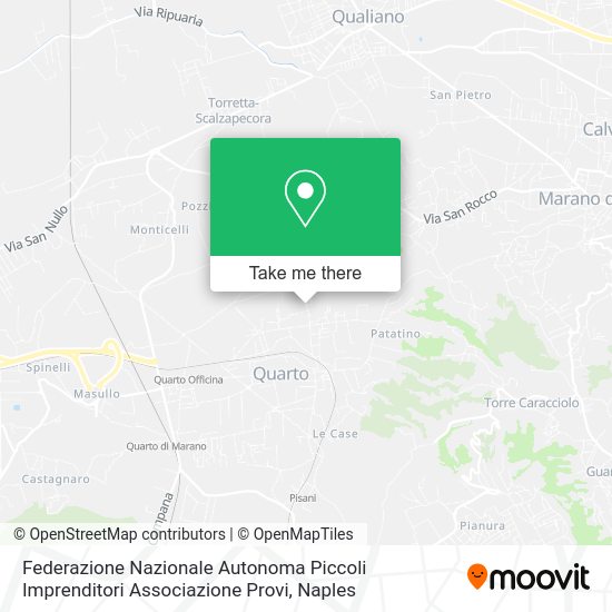 Federazione Nazionale Autonoma Piccoli Imprenditori Associazione Provi map