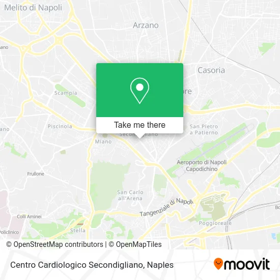 Centro Cardiologico Secondigliano map