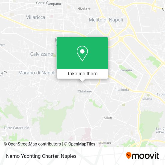 Nemo Yachting Charter map