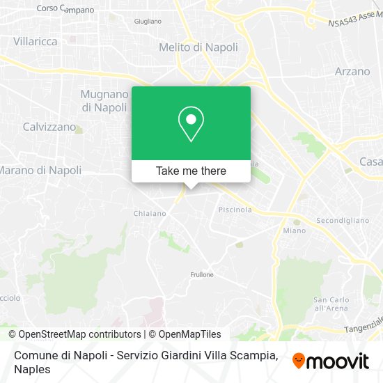 Comune di Napoli - Servizio Giardini Villa Scampia map