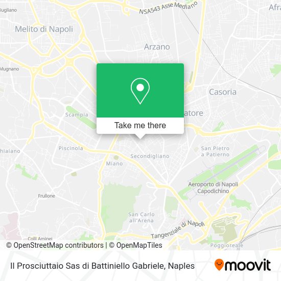 Il Prosciuttaio Sas di Battiniello Gabriele map