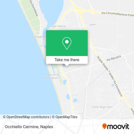 Occhiello Carmine map