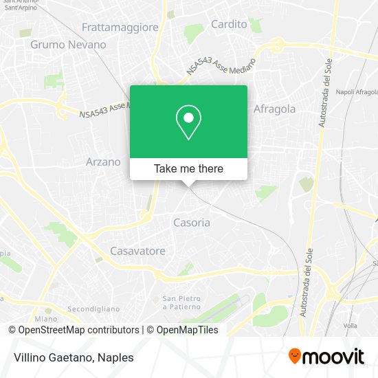 Villino Gaetano map