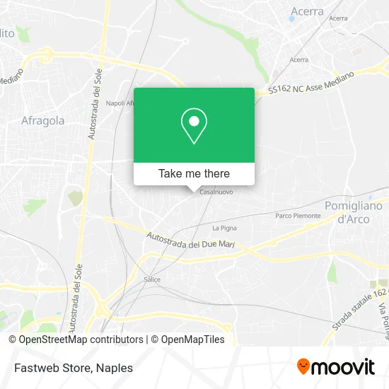 Fastweb Store map