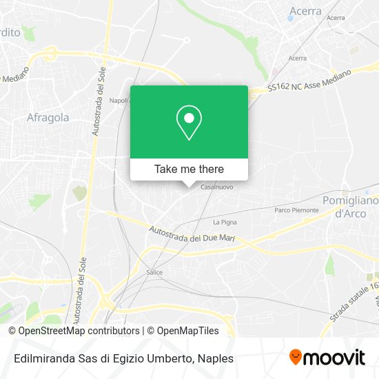Edilmiranda Sas di Egizio Umberto map