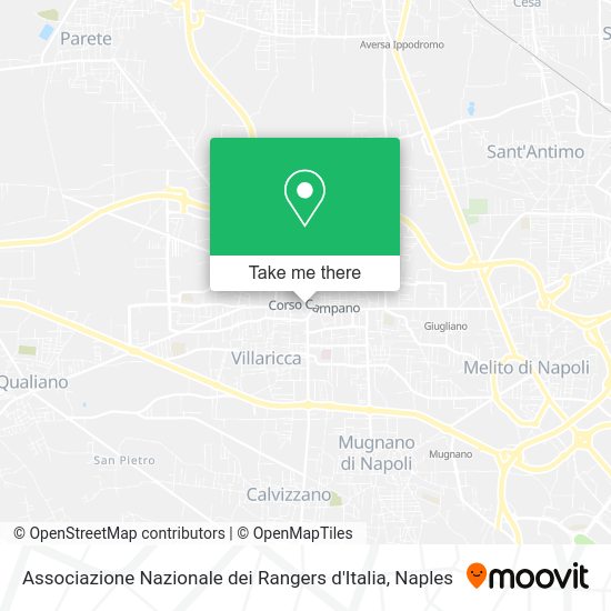 Associazione Nazionale dei Rangers d'Italia map