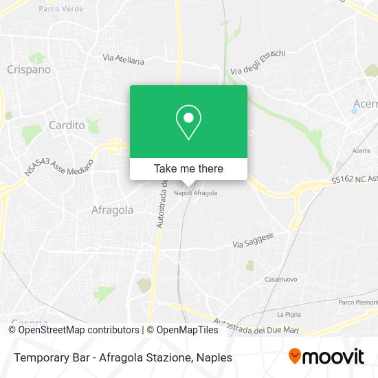Temporary Bar - Afragola Stazione map