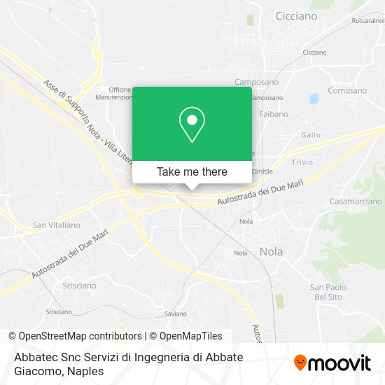 Abbatec Snc Servizi di Ingegneria di Abbate Giacomo map