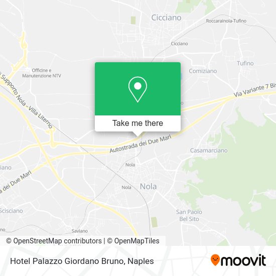 Hotel Palazzo Giordano Bruno map