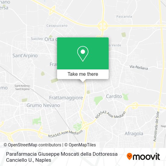 Parafarmacia Giuseppe Moscati della Dottoressa Canciello U. map