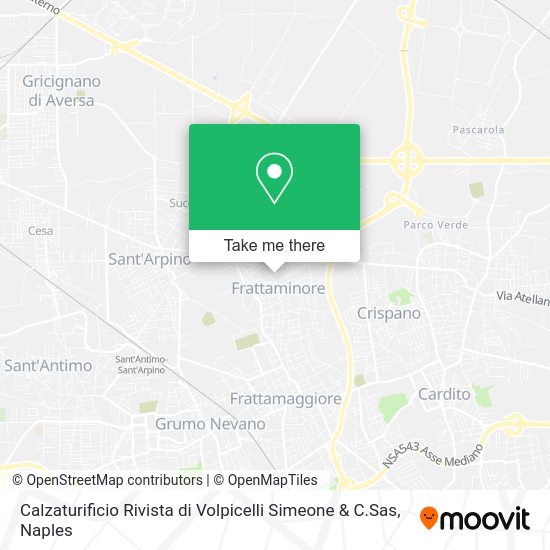 Calzaturificio Rivista di Volpicelli Simeone & C.Sas map