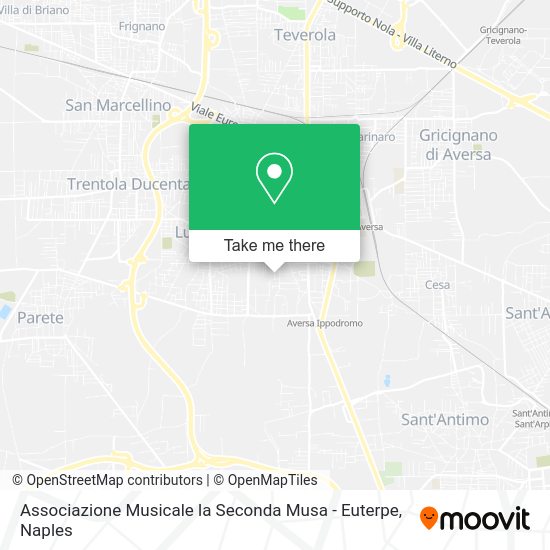 Associazione Musicale la Seconda Musa - Euterpe map
