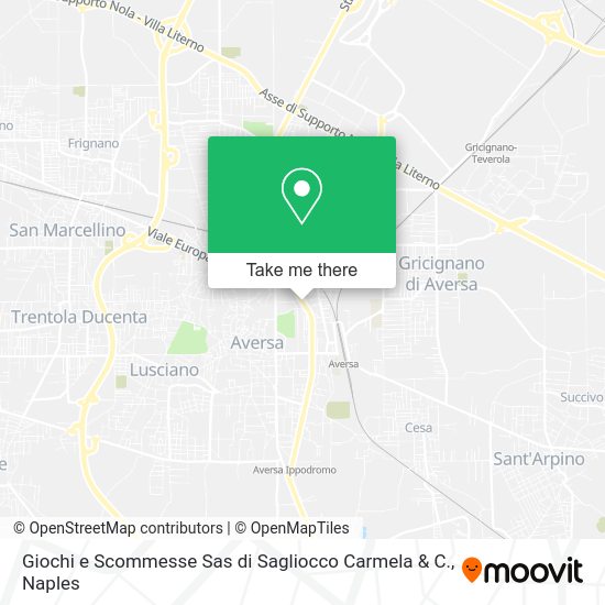 Giochi e Scommesse Sas di Sagliocco Carmela & C. map