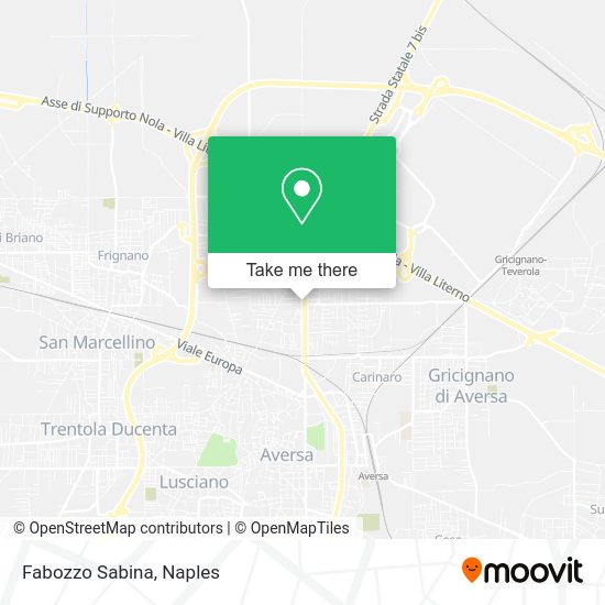 Fabozzo Sabina map