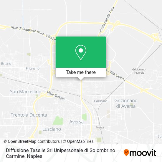 Diffusione Tessile Srl Unipersonale di Solombrino Carmine map