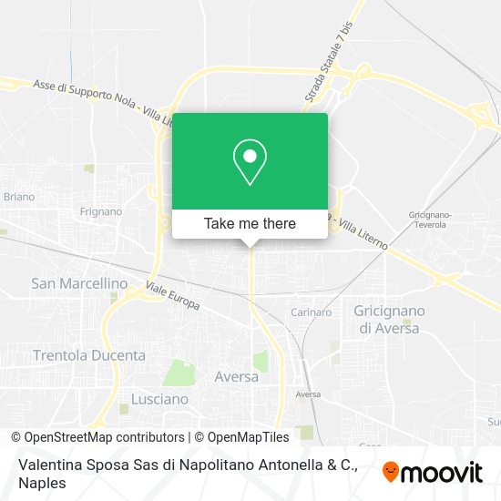Valentina Sposa Sas di Napolitano Antonella & C. map