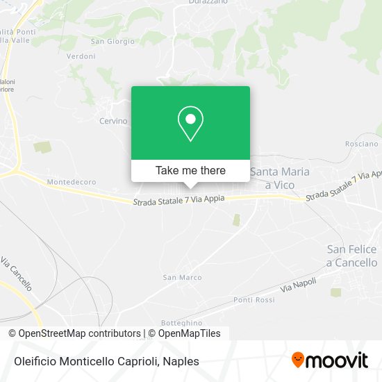 Oleificio Monticello Caprioli map