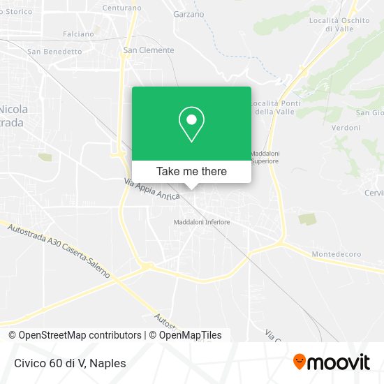 Civico 60 di V map