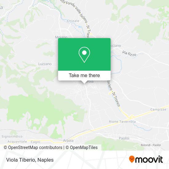 Viola Tiberio map
