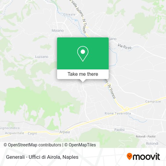Generali - Uffici di Airola map