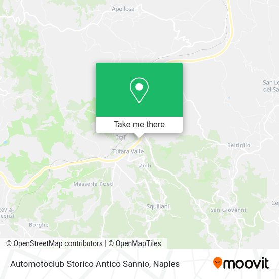 Automotoclub Storico Antico Sannio map