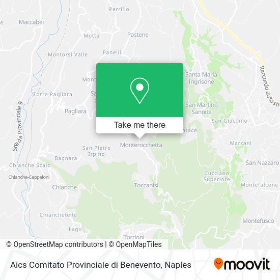 Aics Comitato Provinciale di Benevento map