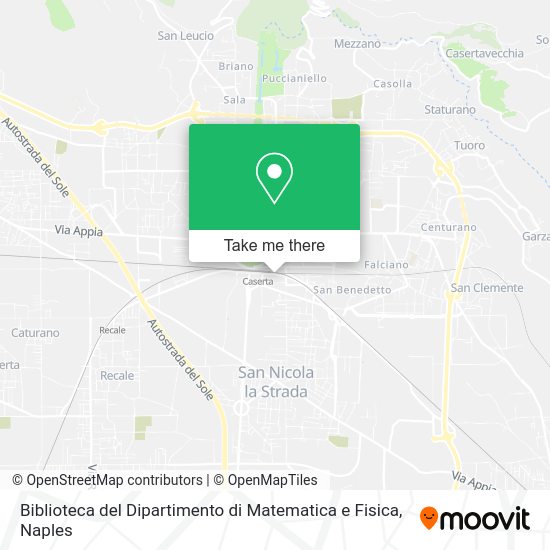 Biblioteca del Dipartimento di Matematica e Fisica map