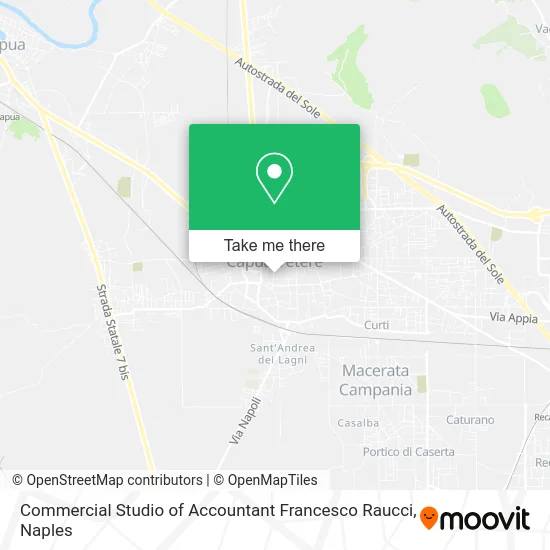 Commercial Studio of Accountant Francesco Raucci map