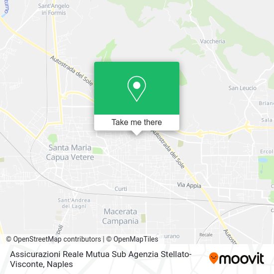 Assicurazioni Reale Mutua Sub Agenzia Stellato-Visconte map
