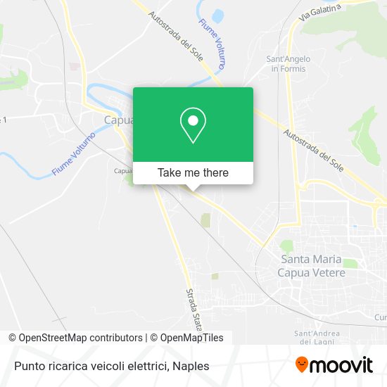 Punto ricarica veicoli elettrici map