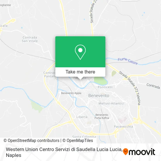 Western Union Centro Servizi di Saudella Lucia Lucia map