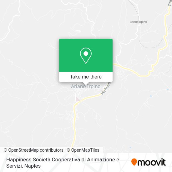 Happiness Società Cooperativa di Animazione e Servizi map
