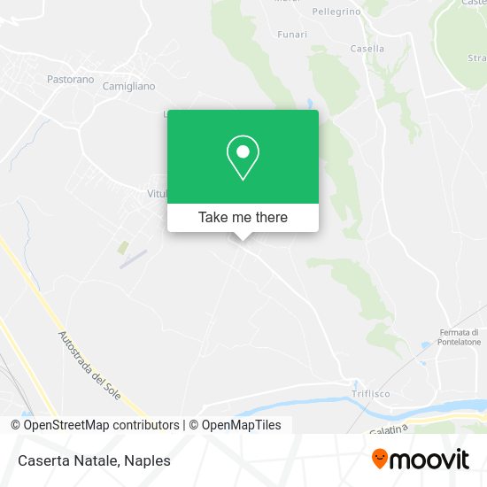 Caserta Natale map
