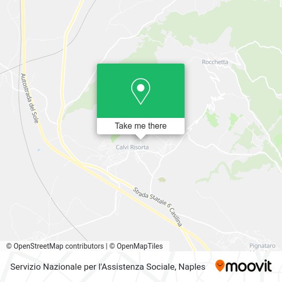 Servizio Nazionale per l'Assistenza Sociale map