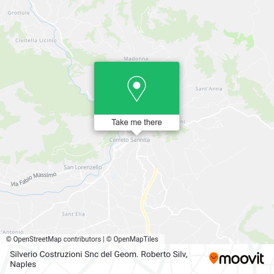 Silverio Costruzioni Snc del Geom. Roberto Silv map