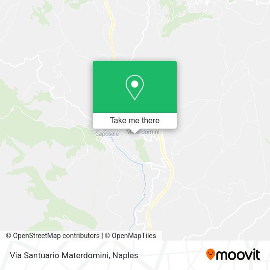Via Santuario Materdomini map