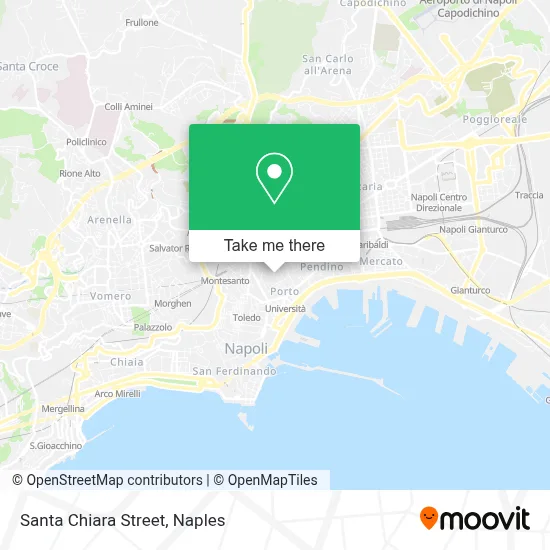 Santa Chiara Street map