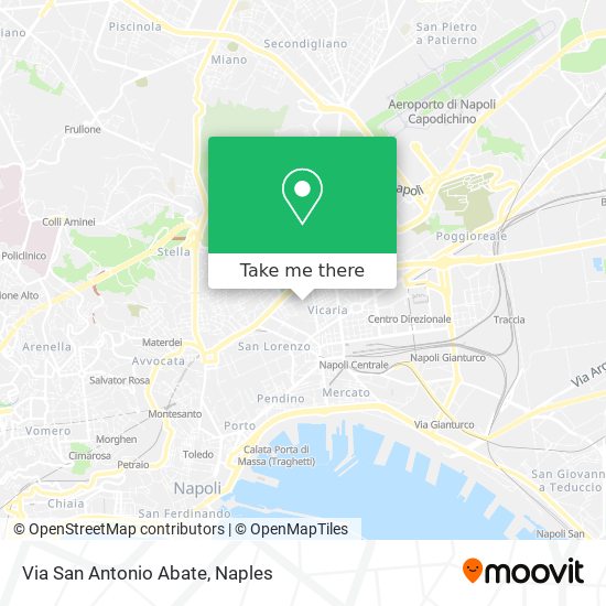 Via San Antonio Abate map